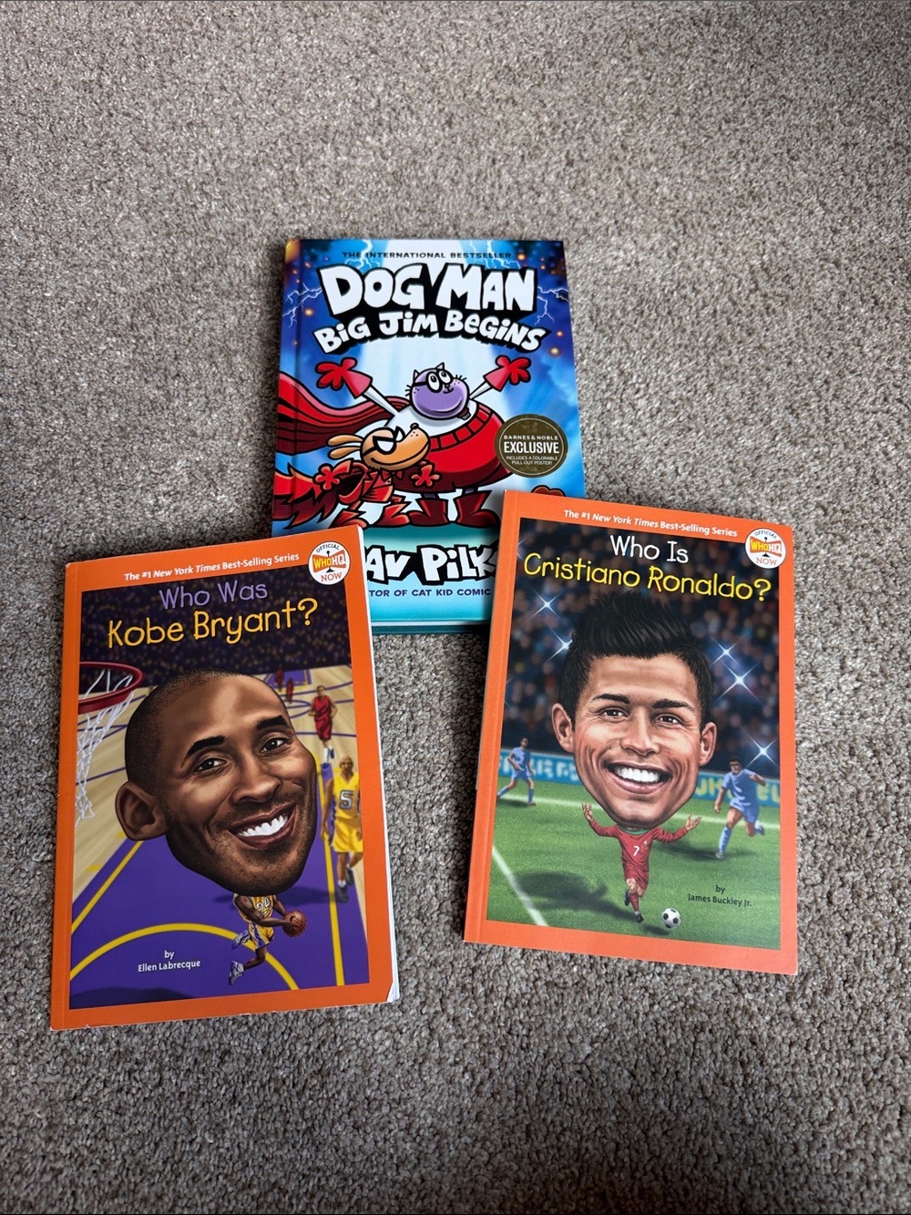 Dog Man Big Jim Begins, Who Was Kobe Bryant? Who is Cristiano Ronaldo?
